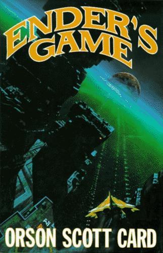 John Harris Tor Ender's Game cover: yellow fighter against a vast station
